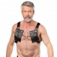 8265 Mens Leather Chest Harness with Pockets