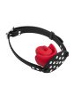 9182 Silicone Studded Mouth Gag with Red Rose Bit